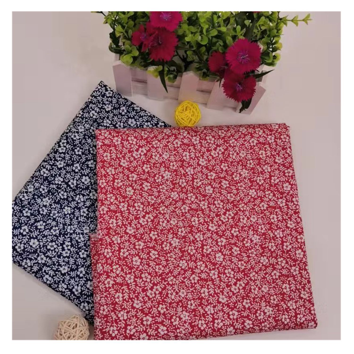 Cotton 128*68 narrow cloth printing fabric cartoon pure cotton twill baby fabric pure cotton small floral wholesale