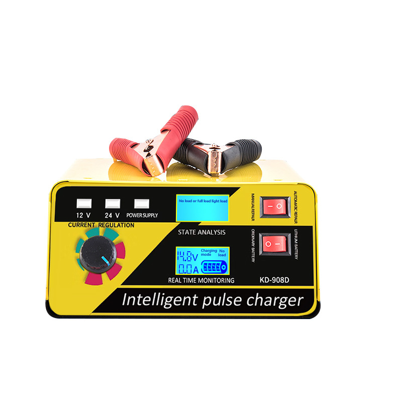 Anjing Car Battery Charger 12V24V Motorcycle Intelligent Pulse Repair Battery Charger