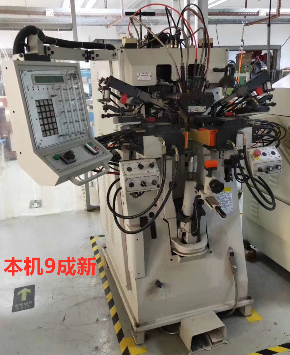 Dongguan Second-hand automatic adhesive tape nailing machine, Italian imported brand shoes making machine equipment