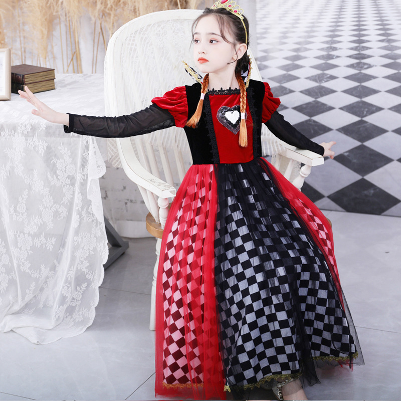 платье принцессы для девочек на Новый год кросс-бордерное платье для выступлений