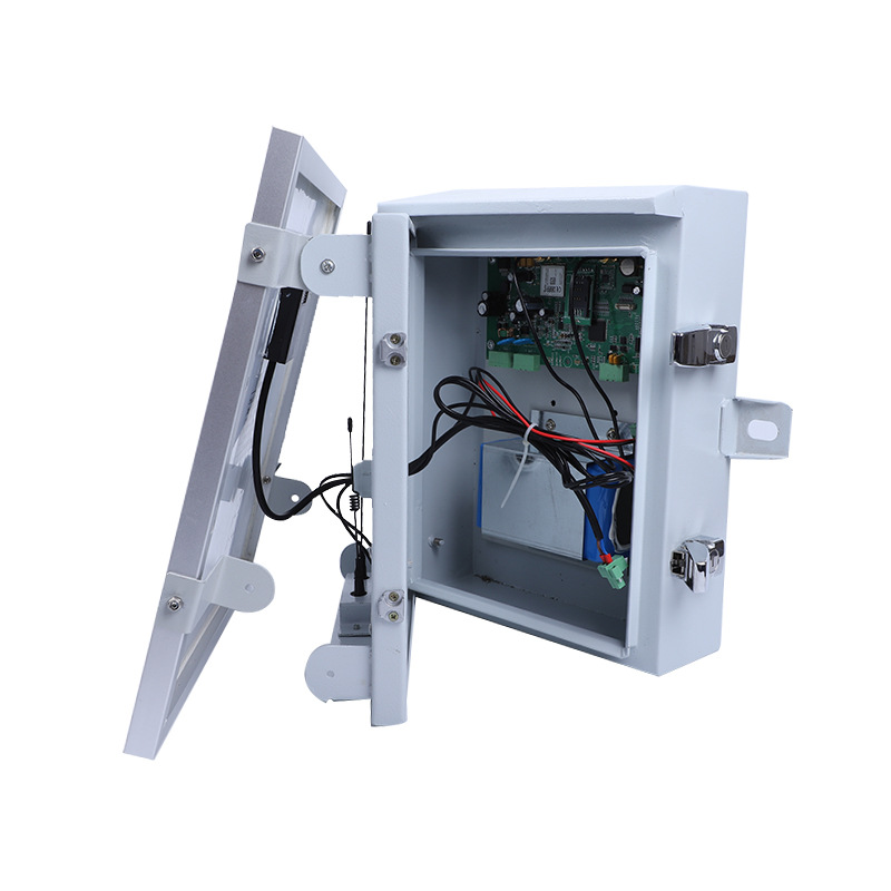 Two remote overhead transient characteristic fault indicator intelligent power line management system distribution monitoring.