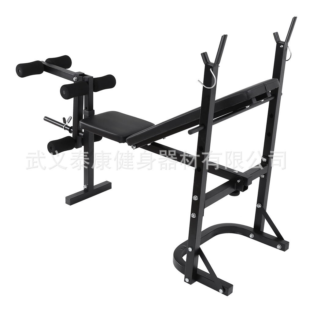Factory hot sale spot home weight bench fitness equipment indoor multi-functional bench press barbell squat rack cross-border