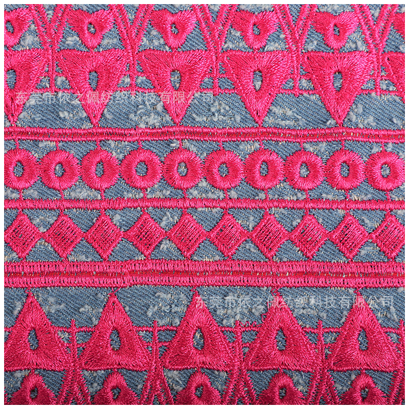 Computer Embroidery Cloth Mesh Embroidery Lace Processing Plate Fashion Bead Fabric Accessories to Map Development