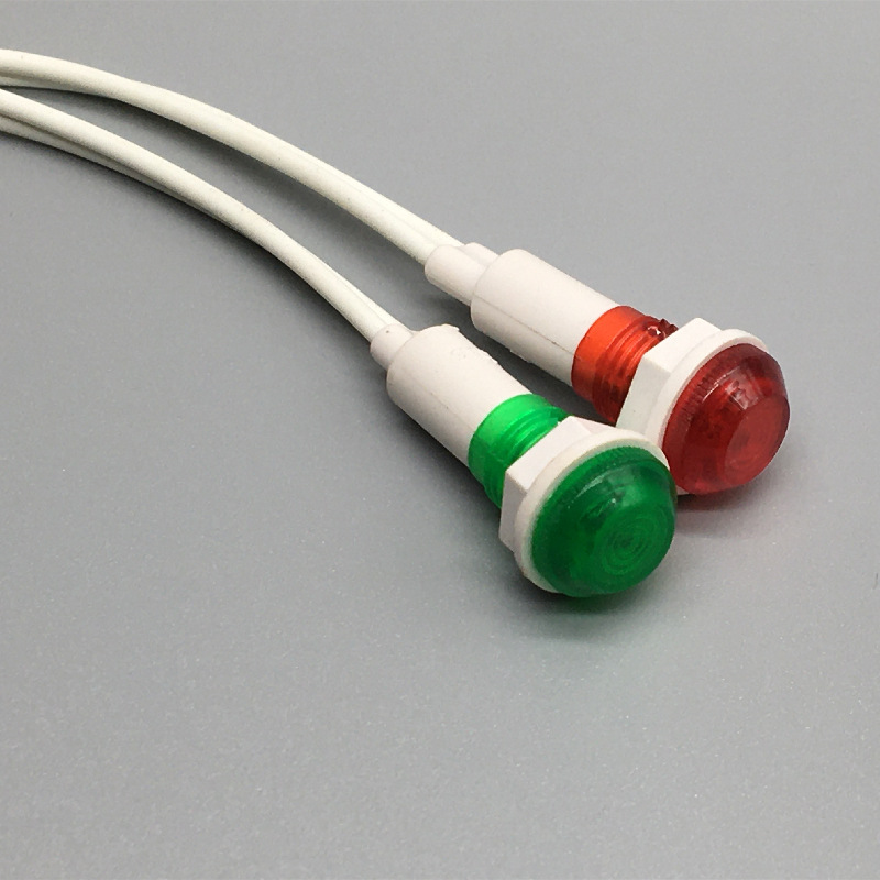 Сигнальная светодиодная лампа XD10-6, лампа с креплением, отверстие 10мм