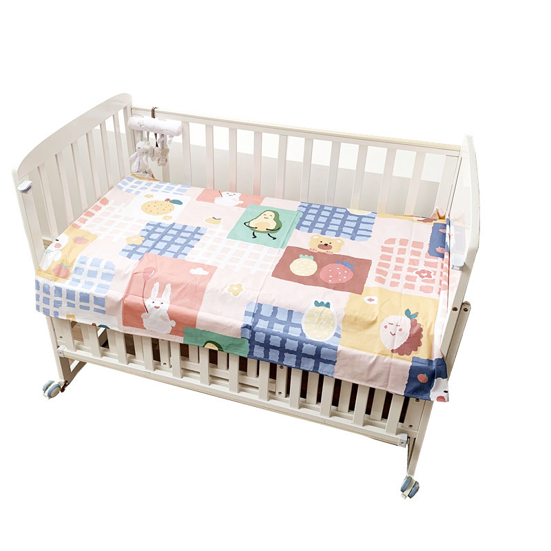 Baby Cotton bed sheet cartoon bed sheet set four seasons baby bedding small bed sheet cotton washable