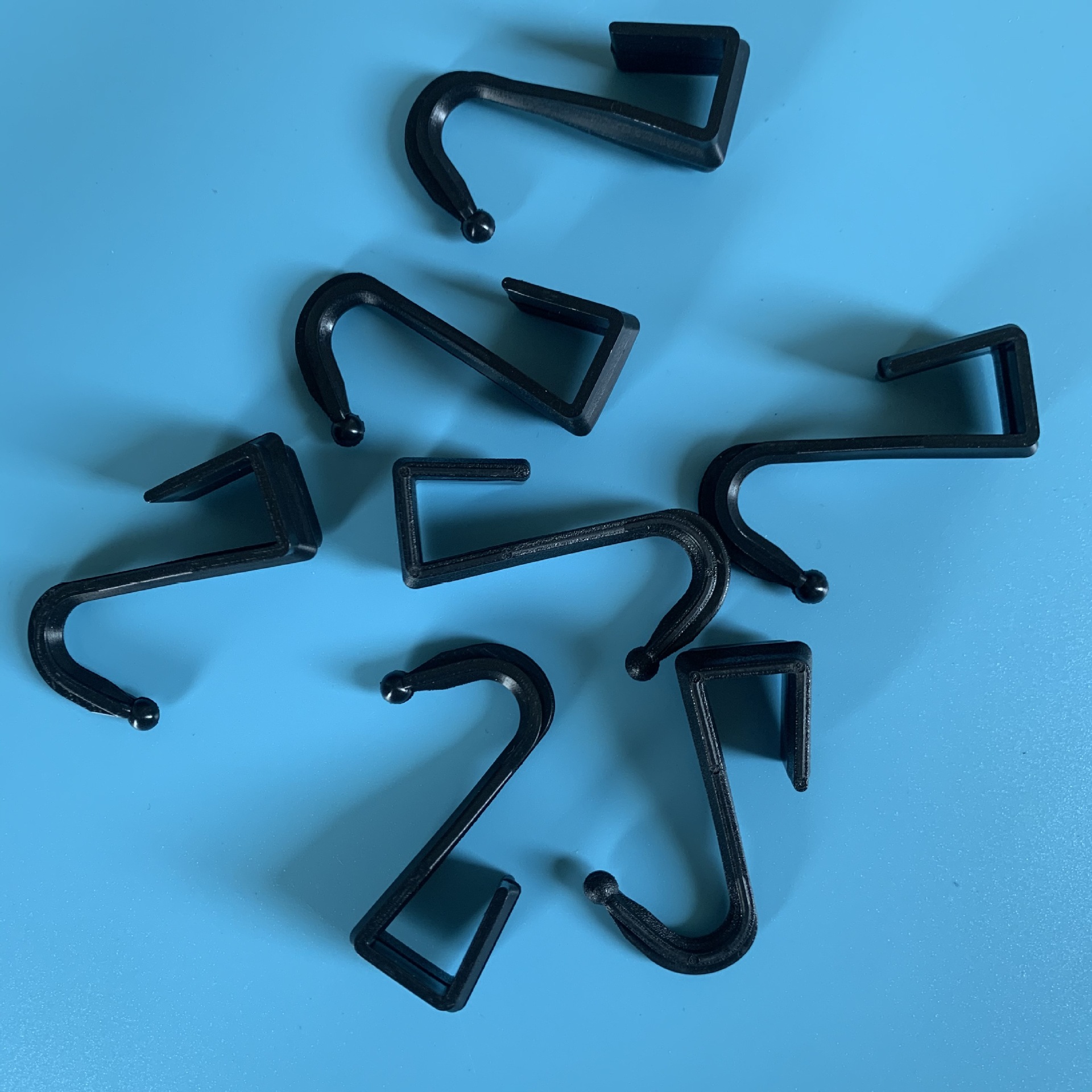 12*12 square tube plastic hook environmentally friendly and durable kitchen rack accessories card hook