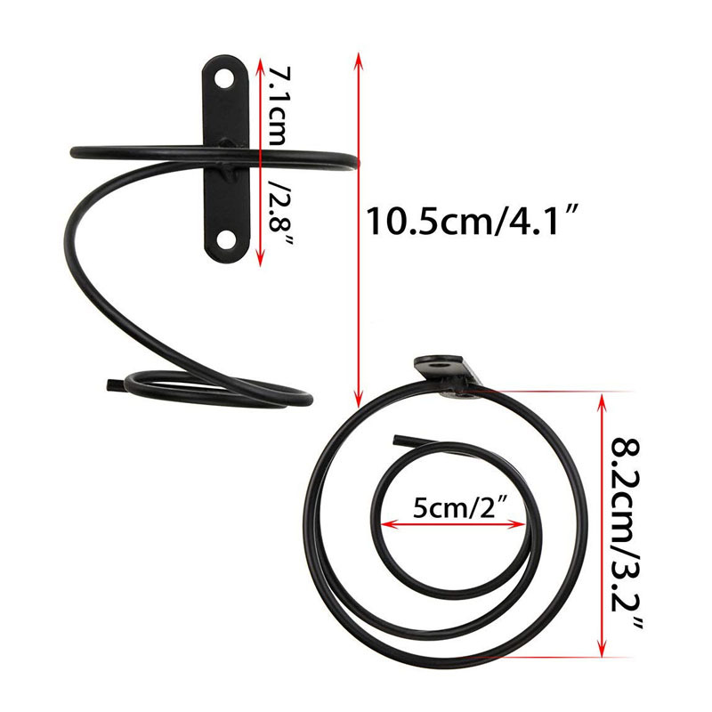 Simple exquisite iron wall wine rack hollow wall wine rack decorative black wine rack foreign trade cross-border