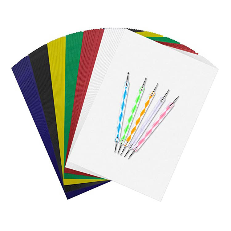 Фабрика цветная графитовая копировальная бумага A4 односторонняя белая с четким почерком