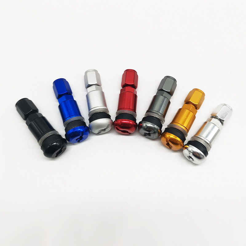 Car Vacuum Tire Core Rubber Valve Valve Core Aluminum Alloy Flats Bottom Valve Vacuum Tire Valve