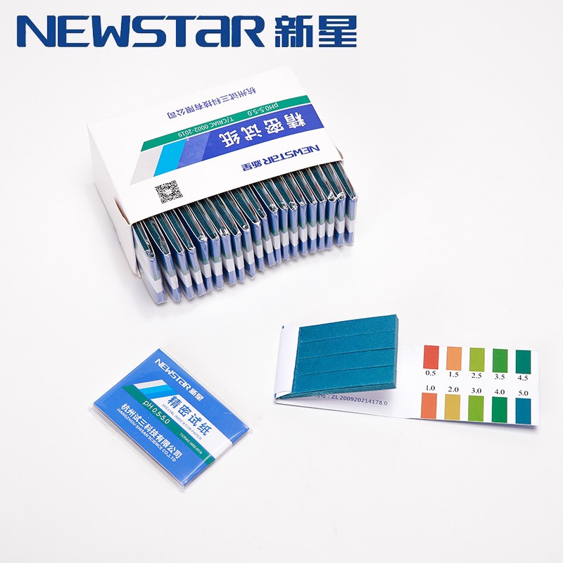 Тестовая бумага NEWSTAR Nova для определения pH 0.5-5.0, 80 штук