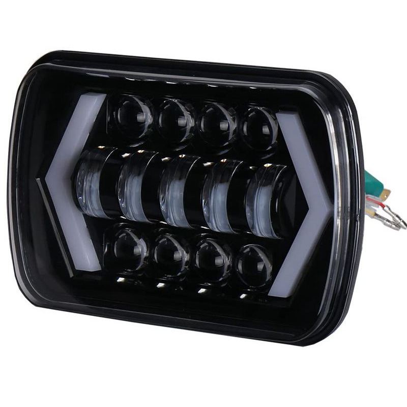 Suitable for jeep Wrangler TJ Cherokee headlight 5x 7 square light 7 inch square light truck headlight pickup modification light