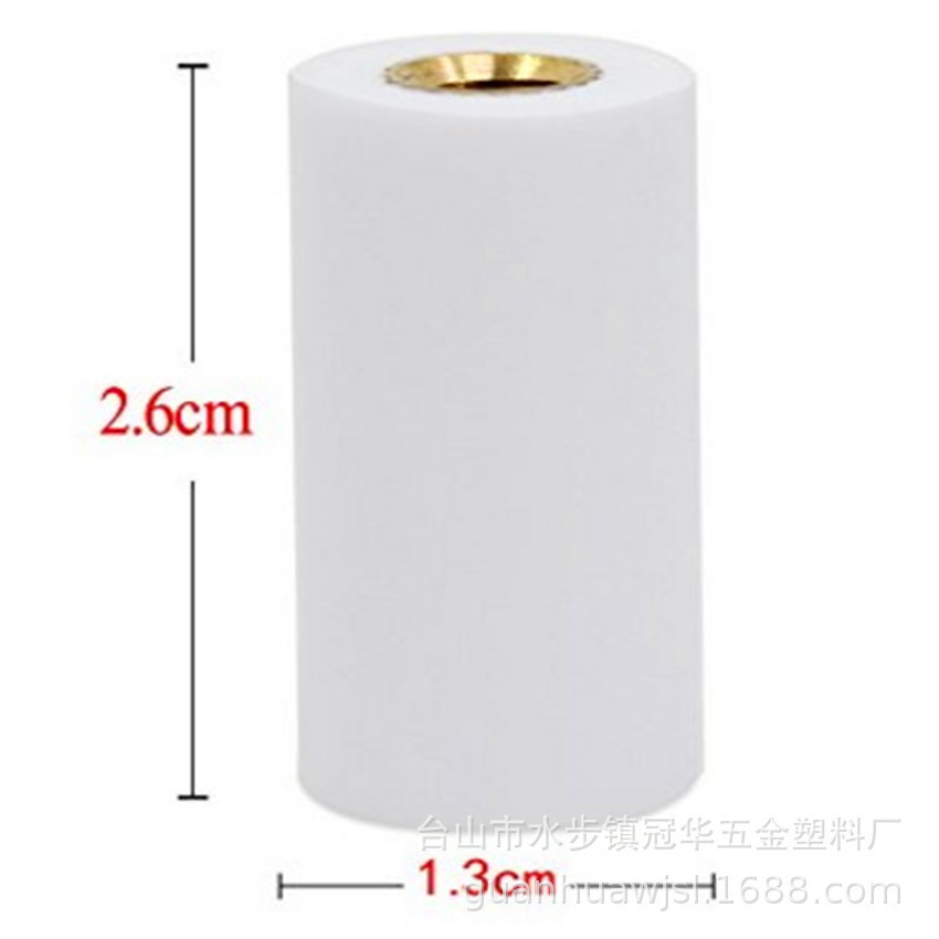 Factory Direct Sales Black 8 Billiards Billiard Cue Gun Scalp Head Accessories 12mm White Screw Corner Milky White