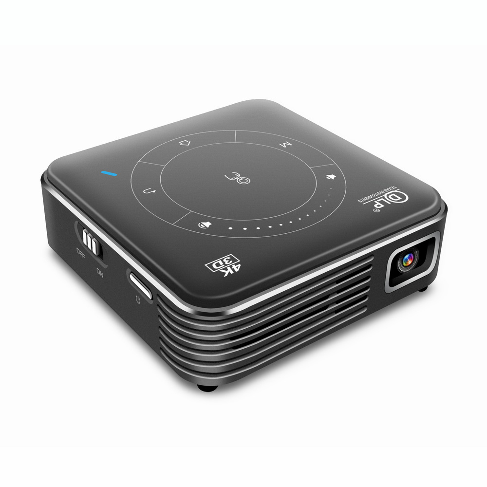 New DLP Android smart mini projector P11 mobile phone same screen 4K decoding portable 3D mini projector