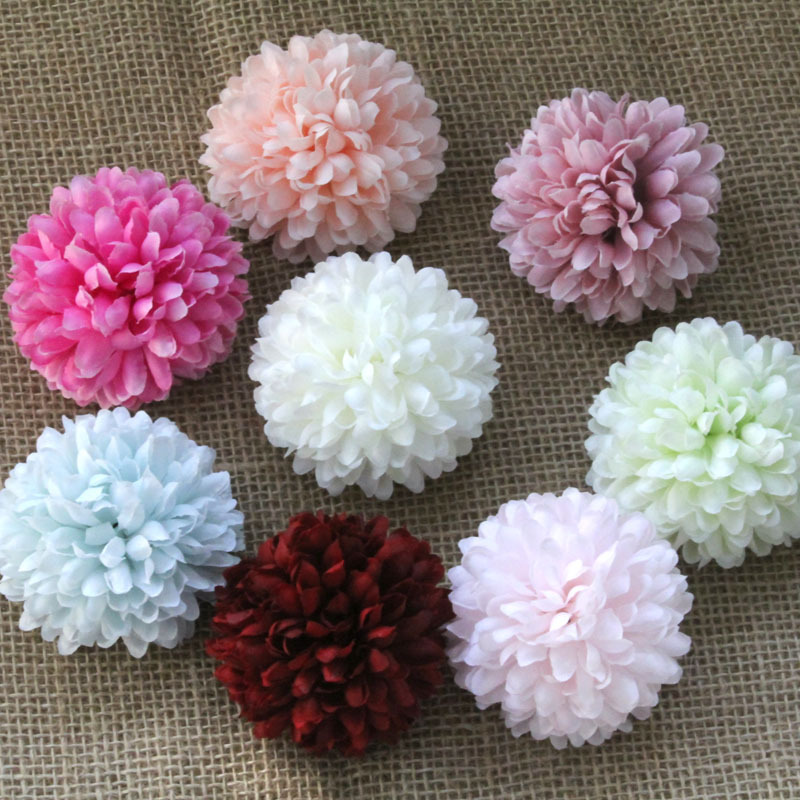 Шариковая хризантема, пинг-понг хризантема, имитация одуванчика, свадебное украшение, корсаж, маленький шипящий шар, лазанья, ручная работа хризантема