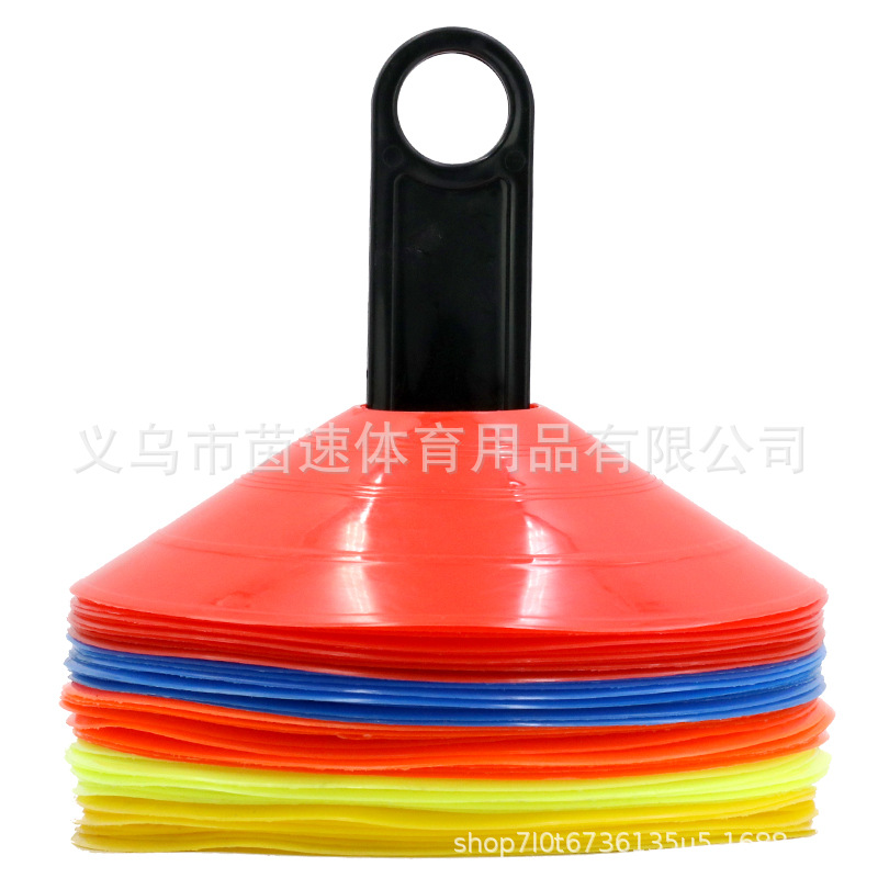 Football training equipment round hole logo plate flat sign plate children's training toys equipment Sports obstacles