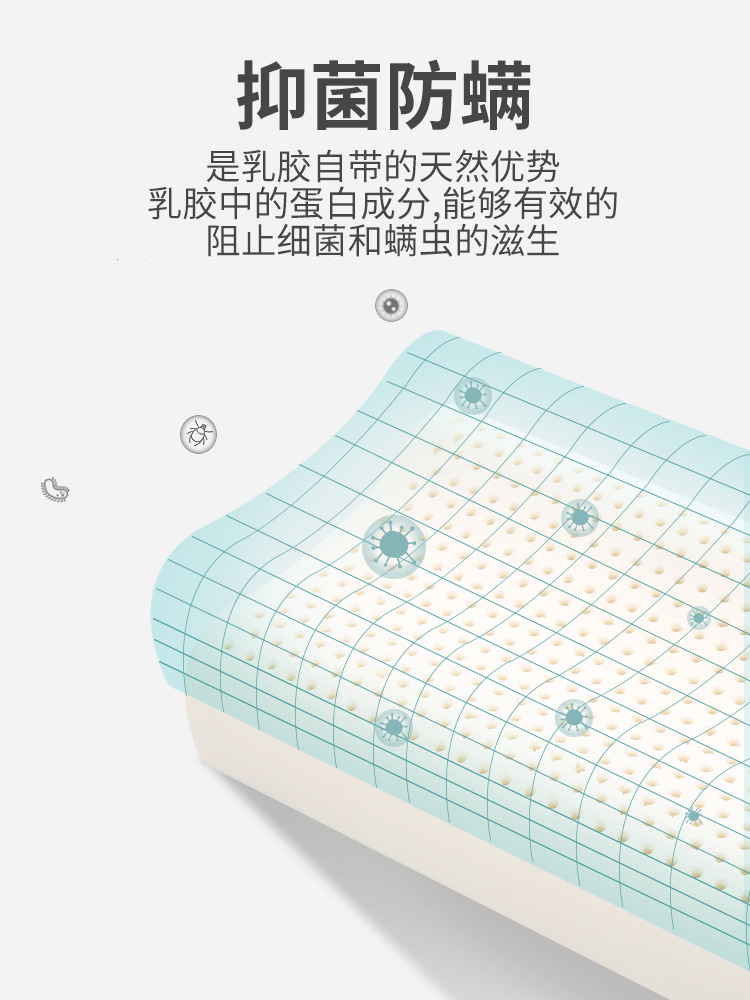 Baby shaping latex pillow newborn memory pillow anti-deviation head latex pillow baby children 1-18 years old Universal