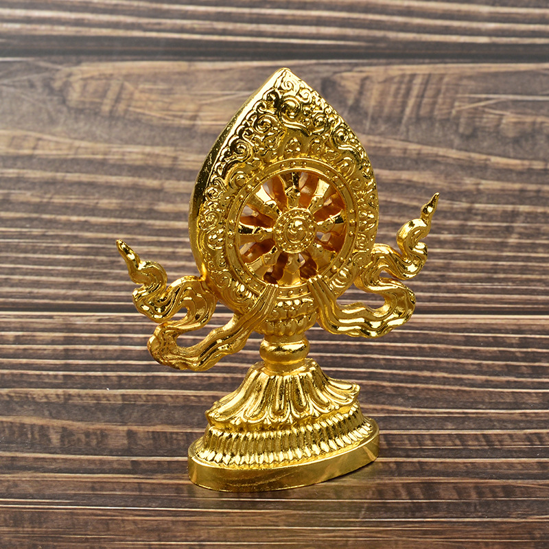 Xizang Tantric Golden Wheel Treasure Bronze Wheel King Seven Treasures Seven Treasures State Administration Seven Treasures Eight Lucky Ornaments Free Shipping