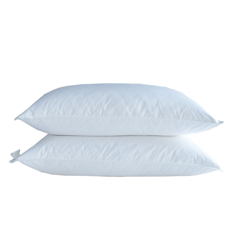 40 cotton fabric Pearl cotton filled velvet down pillow 3-layer bread pillow customized