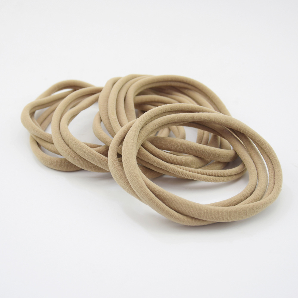 European and American children's nylon seamless elastic hair band elastic hair band baby headgear baby DIY hair accessories solid color headband