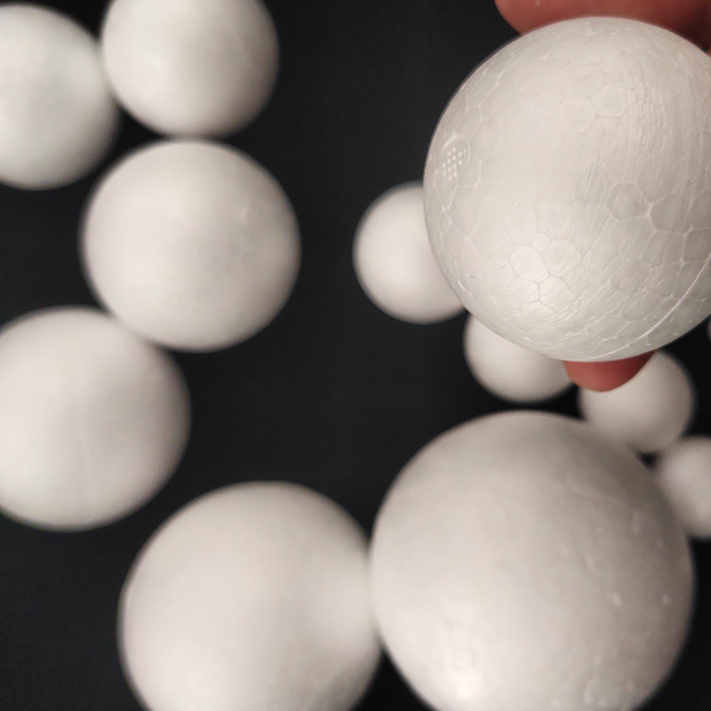 Foam Ball Round Ball Wholesale White Solid Round Styrofoam Ball Foam Hemisphere Kindergarten Handmade DIY