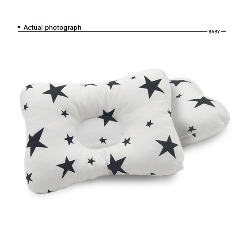 Amazon cross-border products baby newborn 1-year-old pillow stall supply anti-deflection head flat head baby styling pillow