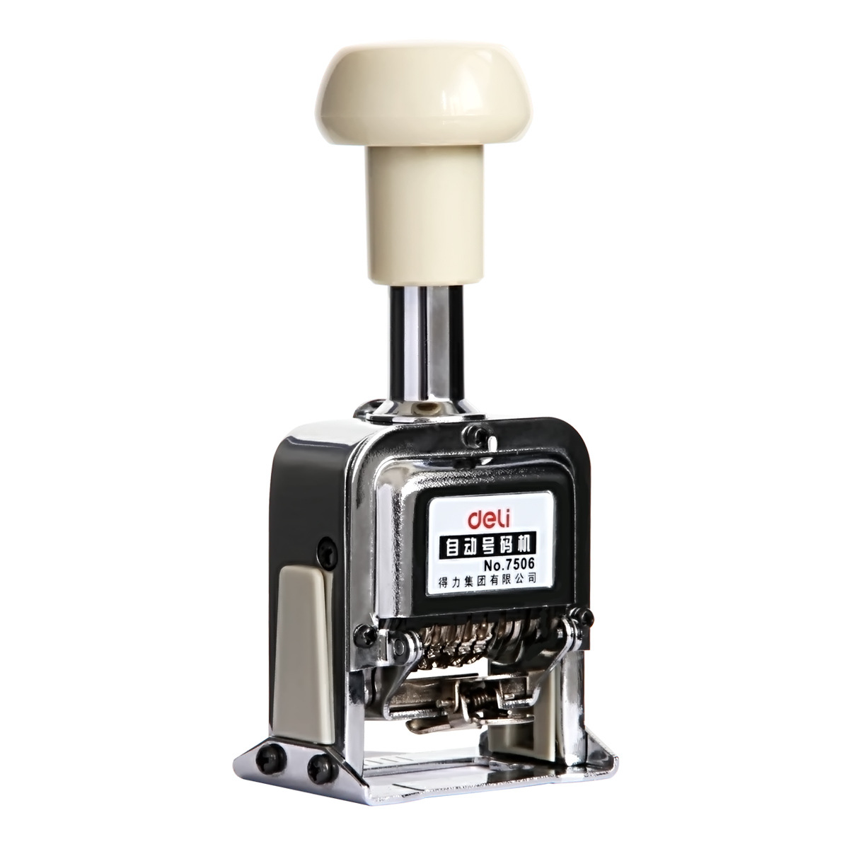Автоматическая номерная машина Deli 7506 6-значная с регулируемым штампом