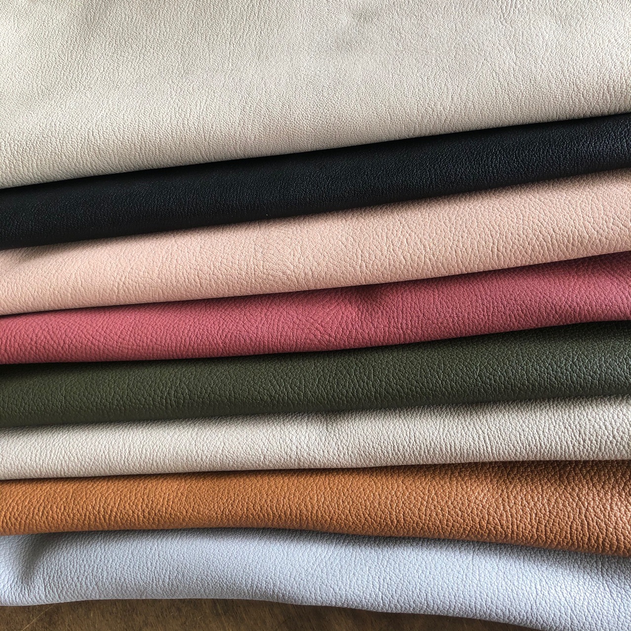 French Sheep Italian Head Layer Goatskin Luggage Shoes Belt Belt Handmade DIY Genuine Leather