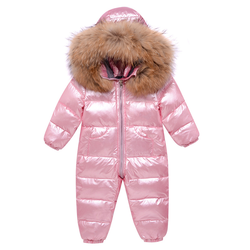 Factory direct baby down jacket men's baby down jumpsuit thickened girls' down jacket