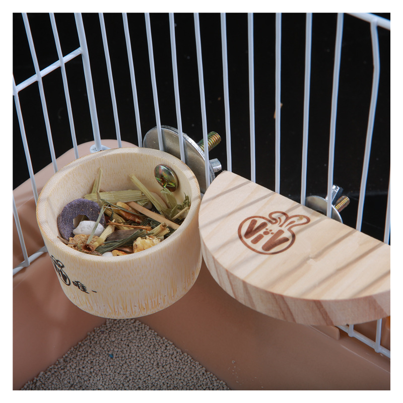 Hamster jumping platform parrot breeding box station bar station stick fixing Birdcage Chinchilla springboard wooden house screw nut large gasket