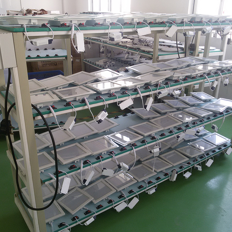 Guangdong Factory Direct Sales Led Lamps Movable Aging Car Multi-Layer Aging Rack Downlight Ceiling Lamp Aging Table