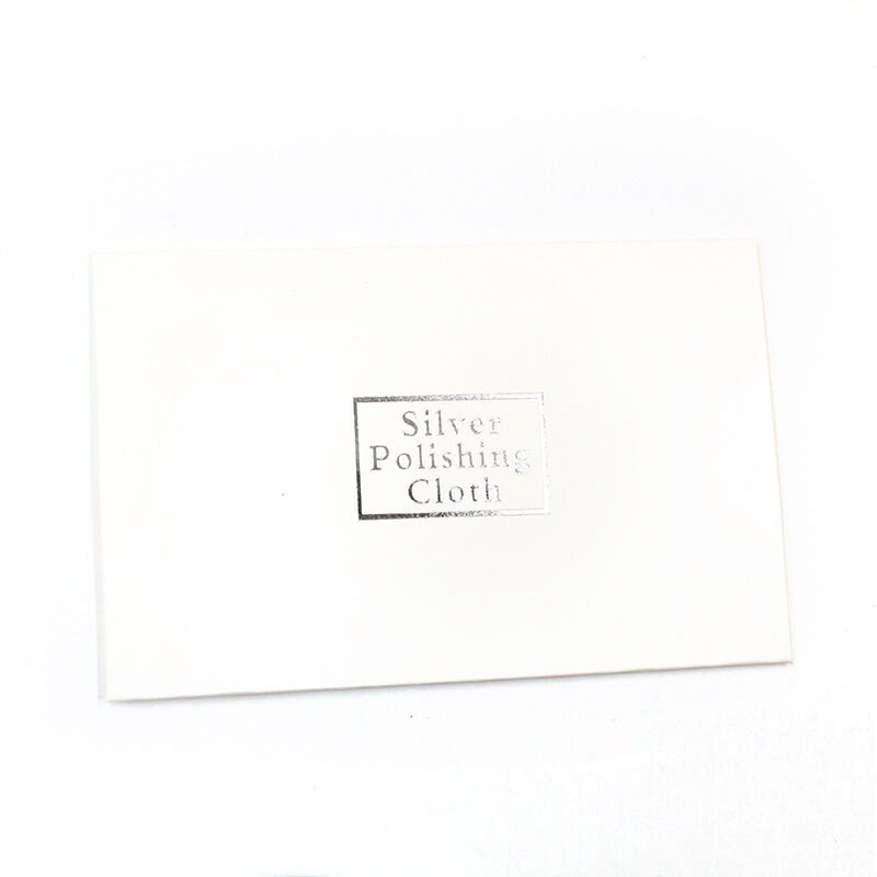 Factory wholesale silver cleaning cloth 6.5 * 10cm drawing silver independent packaging double-sided velvet gold and silver cleaning cloth with polishing silver cleaning cloth