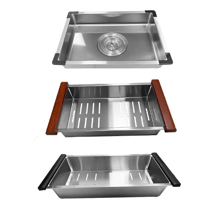 Элитная практичная корзина для слива из красного дерева для раковины обычная 304 нержавеющая сталь