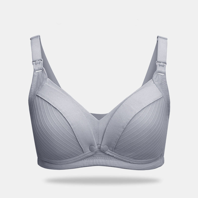 Nursing bra without steel ring nursing bra comfortable and convenient double open buckle pregnant women's underwear pregnant women's clothing wholesale