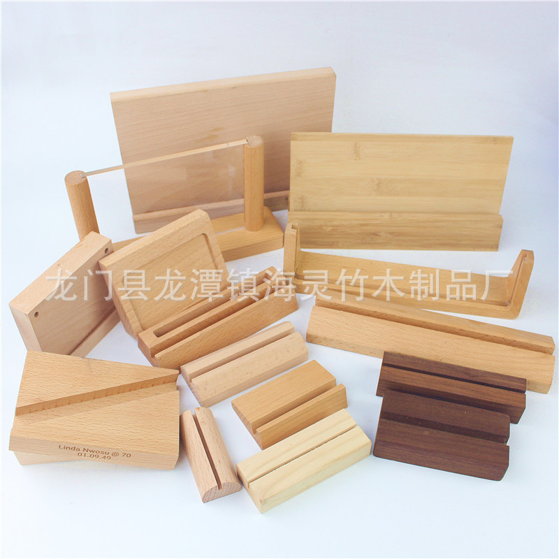 Деревянная подставка для визиток подставка для настольного календаря