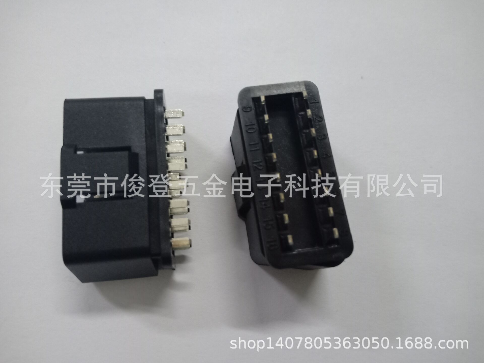 Manufacturer sells OBD2 plug for OBD wiring harness, GPS and diagnostic equipment