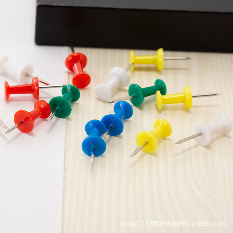 Factory color I-shaped nail art creation painting pushpin cork plastic pushpin pin pin pin glue nail