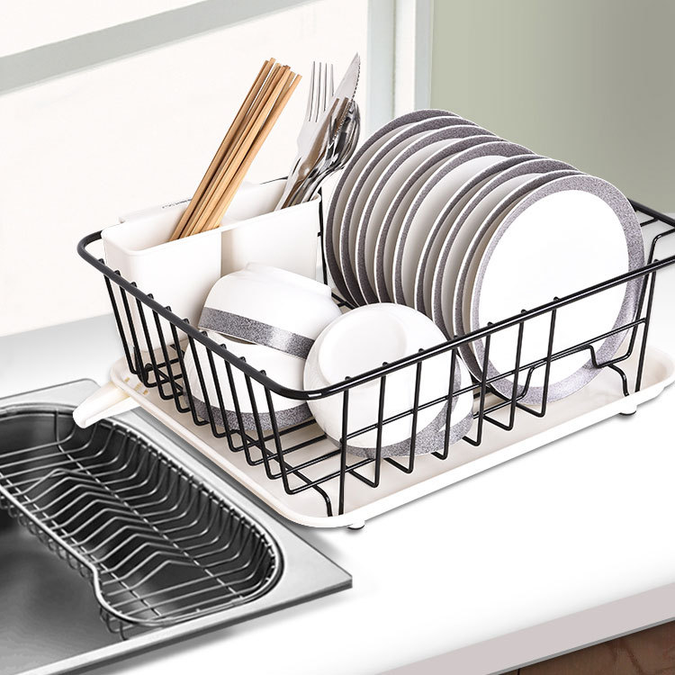 Dish Storage Rack 304 Stainless Steel Drain Rack Bowl and Chopsticks Storage Kitchen Rack Countertop Cupboard Drain Bowl Rack