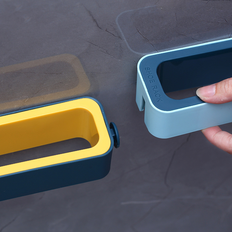 3318 Non-Punch Stitching Shoe Rack Strong Wall Hanging Shoe Storage Rack Household Living Room Bedroom Bathroom Slip Shoe Rack