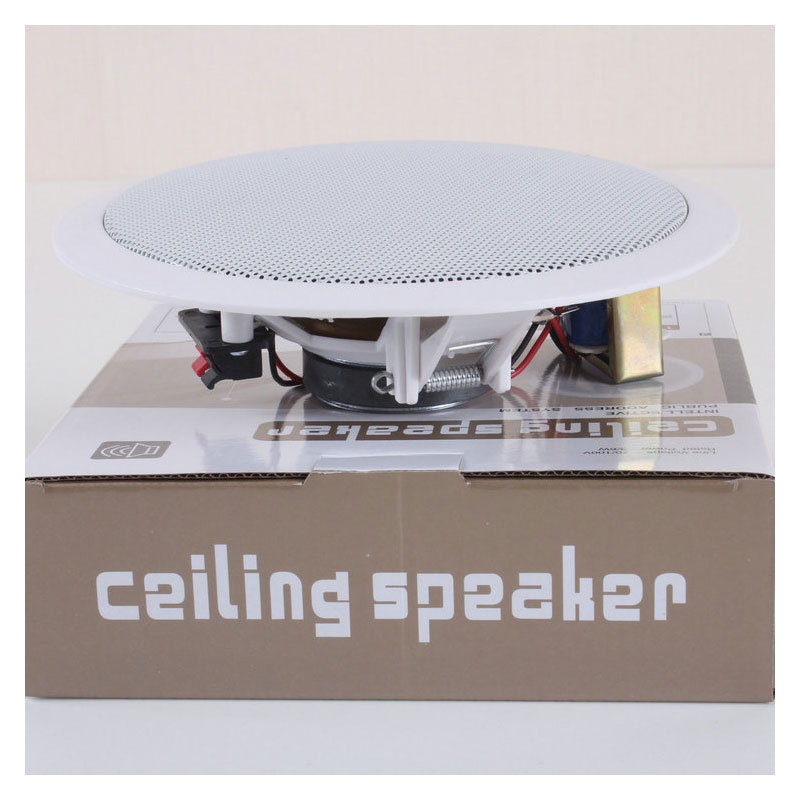 LS-602 Ceiling Audio Ceiling Speaker Audio System Ceiling Speaker Wall Hanging Audio for Indoor Classroom