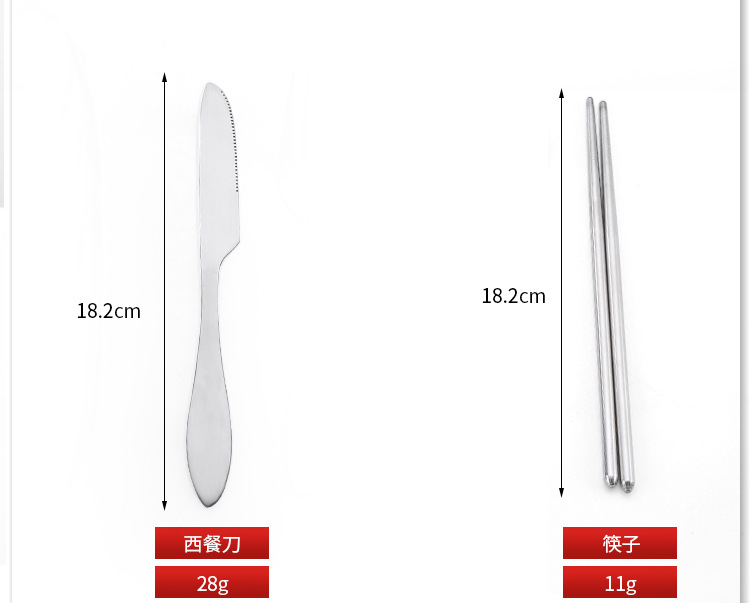 Manufacturer Wholesale Stainless Steel Portable Knife, Fork and Spoon Customized Gifts with Logo for Home Portable Business Storage