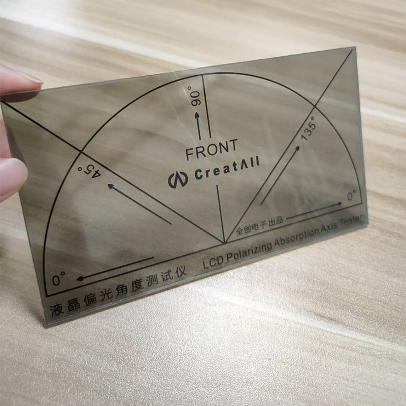 Lcd Polarized Angle Tester Second Generation Acrylic Ultra-Durable Testable 0 Degrees 45 Degrees 90 Degrees 135 Degrees