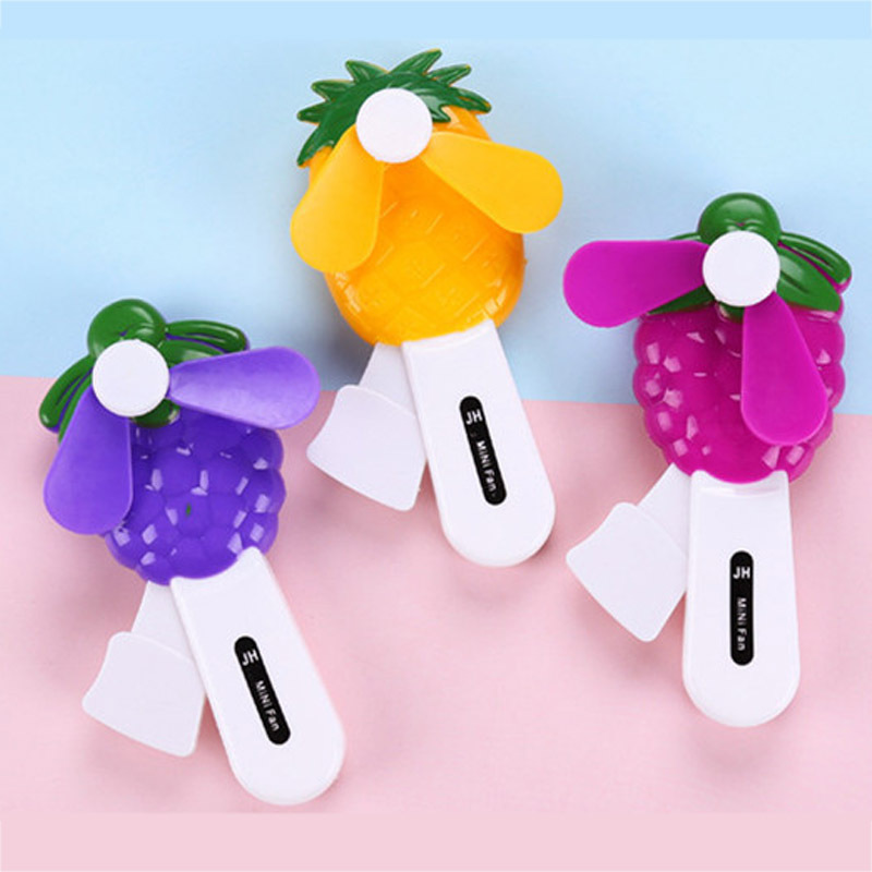 Креативный ручной вентилятор с фруктовым дизайном, не травмирует руку, ручной вентилятор, подарок для детского сада, прохладное лето