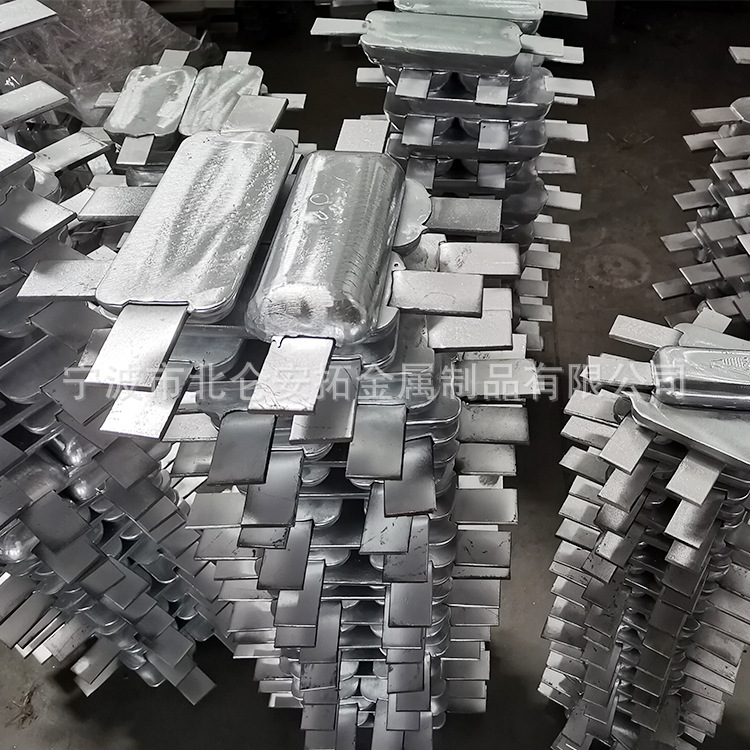 Jianuo Marine Zinc Alloy Sacrificial Anode National Standard Ccs Anti-Corrosion Cathodic Protection Welded Zinc Aluminum Block