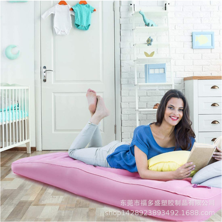 Flocking PVC inflatable mattress for pregnant women lie prone bed pillow for pregnant women lie prone cushion waist pillow for pregnant women yoga mat U-shaped sleeping mat