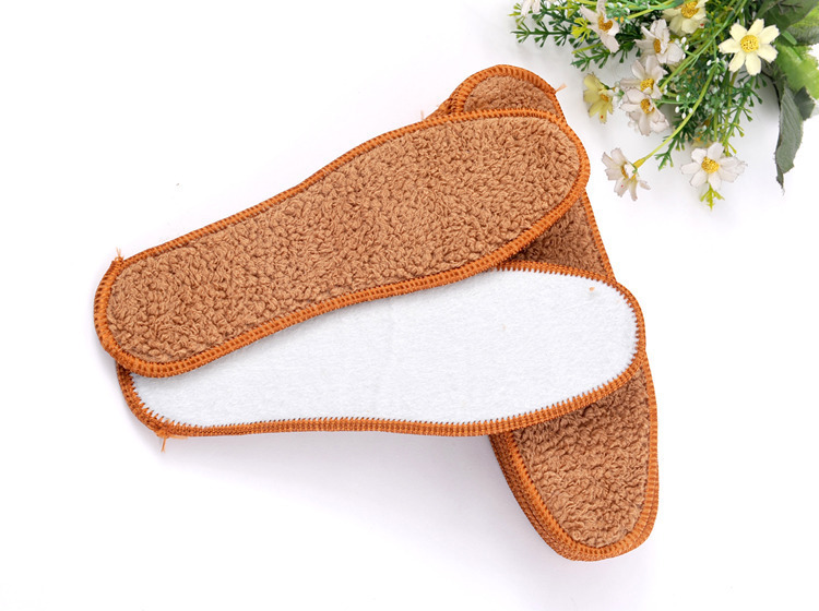 Factory Direct cashmere insole winter warm thickened cashmere sweat-absorbent breathable stall hot sale insole