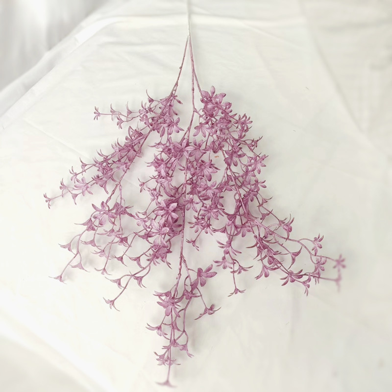 Wholesale artificial flower plastic Wen Xin Orchid Wedding auditorium banquet decoration plastic spray color artificial flower photography props shooting