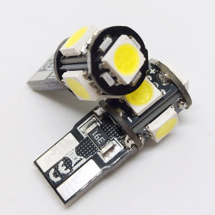 E10 thread BA9S BAX9S crooked foot 5SMD 5050 LED width light