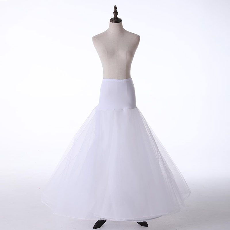 A- line swing double-layer yarn lace elastic Lycra waist skirt support wedding dress small lining factory direct supply