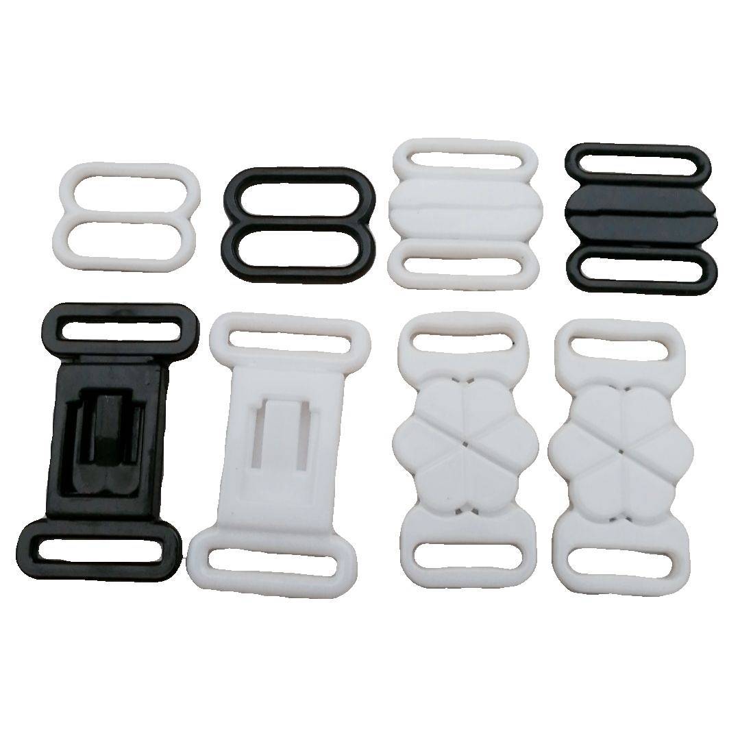 Bow extension with plastic buckle JK uniform collar tie buckle bra shoulder strap adjustment buckle accessories