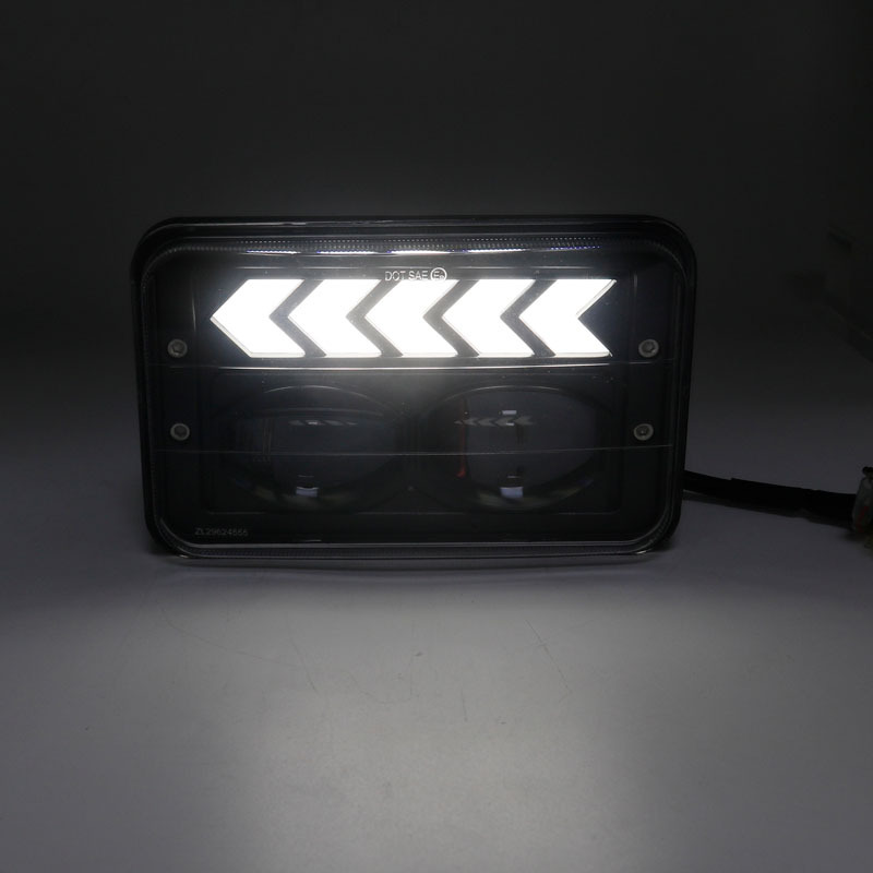 Suitable for car jeep off-road vehicle 4x 6 square light 5 inch square light pickup truck modified light truck modified RV modified light